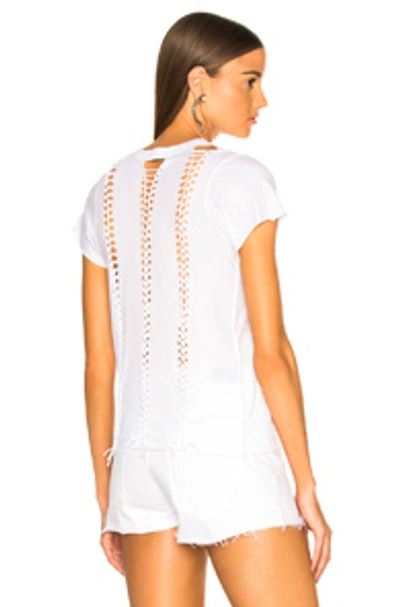 Icons Braid Back Short Sleeve Tee In White