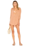 Acacia Swimwear Milos Shirt Dress In Barefoot