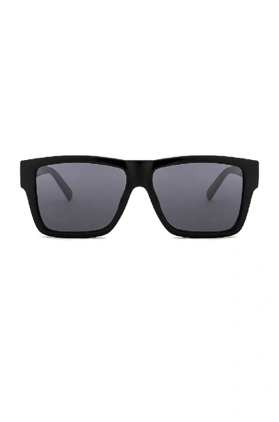 Le Specs Mod Bande Square Frame Sunglasses In Black