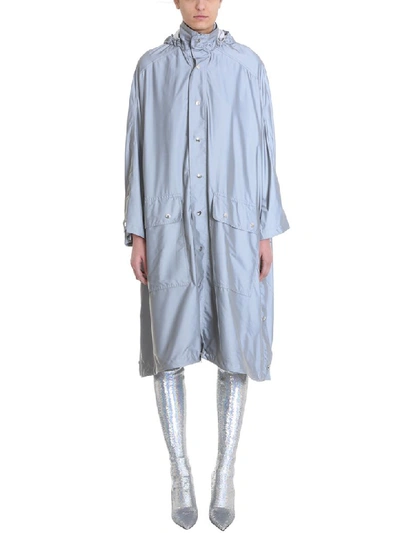 Balenciaga Opera Grey Print Raincoat