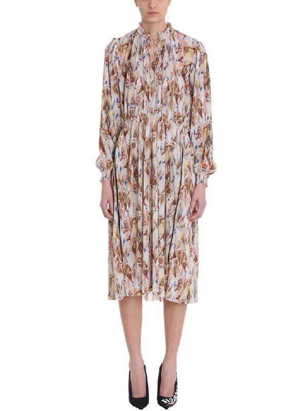 balenciaga print dress