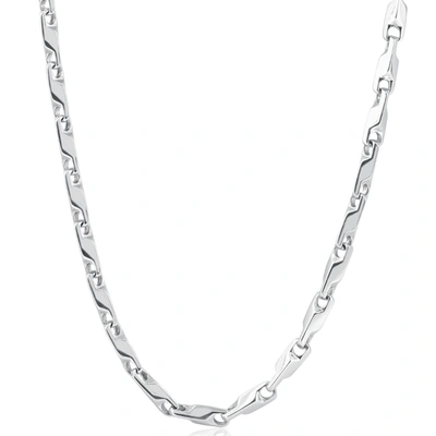 Pompeii3 Men's 14k Gold (64gram) Or Platinum (120gram) 5mm Link Chain Necklace 21" In Multi