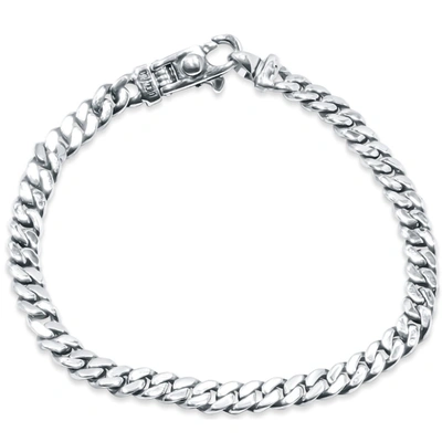 Pompeii3 Men's Cuban 14k Gold (24gram) Or Platinum (45gram) 6mm Link Bracelet 8.5" In Multi