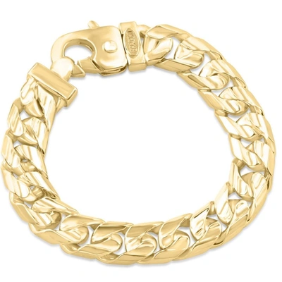 Pompeii3 Men's Cuban 14k Gold (97gram) Or Platinum (182gram) 12.5mm Link Bracelet 8.5" In Multi