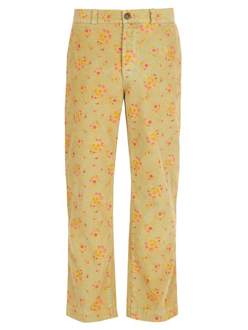 gucci floral trousers