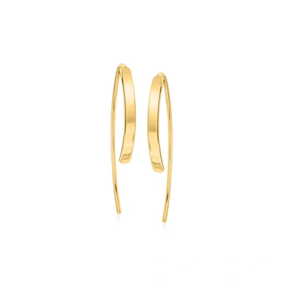 Rs Pure Ross-simons 14kt Yellow Gold Threader Earrings