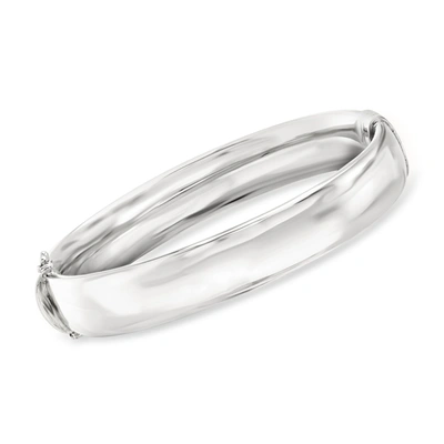 Ross-simons Sterling Silver Hinged Bangle Bracelet In Multi