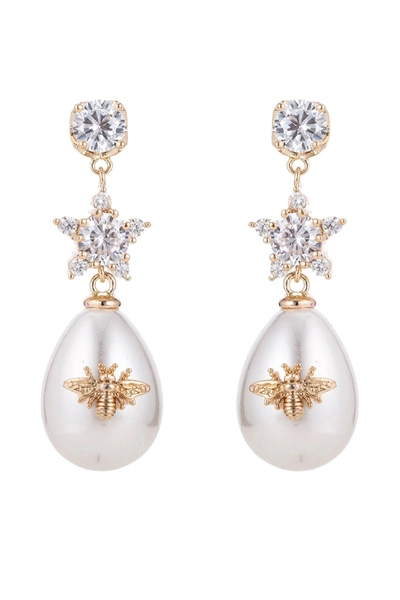 Eye Candy La Abeja Earrings - Gold In Multi