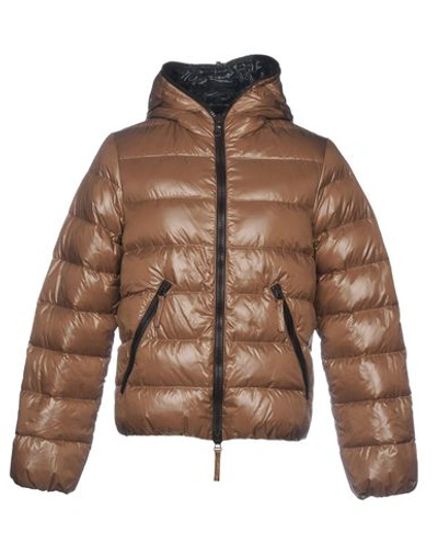 Duvetica Down Jackets In Light Brown