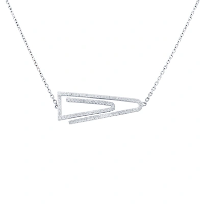 Diana M. Diamond Necklace In White