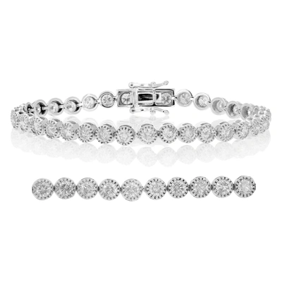 Vir Jewels 6 Cttw I1-i2 Certified Diamond Bracelet 14k White Gold J-k With Milgrain 7 Inch