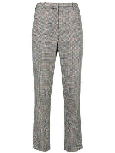 Givenchy Houndstooth Wool-blend Trousers In Black