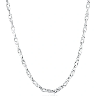 Pompeii3 Men's 14k Gold (41gram) Or Platinum (77gram) 4mm Link Chain Necklace 22" In Multi