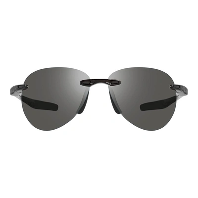 Revo Men's Descend A Black Graphite Polarized Aviator Sunglasses