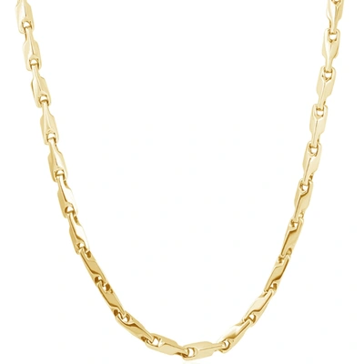 Pompeii3 Men's 14k Gold (47gram) Or Platinum (88gram) 4.5mm Link Chain Necklace 20" In Multi