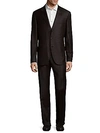 Brunello Cucinelli Checkered Suit In Black