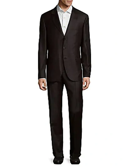 Brunello Cucinelli Checkered Suit In Black