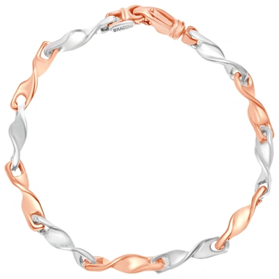 Pompeii3 Men's 14k Gold (18gram) Or Platinum (33gram) 5mm Link Bracelet 8.5" In Multi