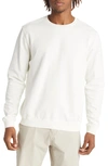 Onia Garment Dye French Terry Sweatshirt In White