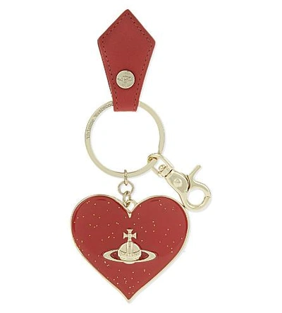 Vivienne Westwood Gadget Heart Keyring In Red