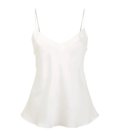 Simone Perele Silk Pyjama Camisole Top In Ivory