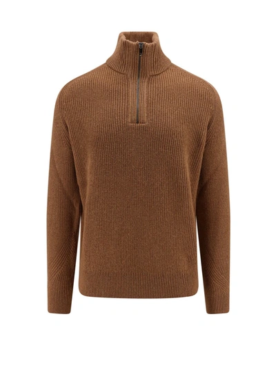 Hugo Boss Boss Sweater In Brown