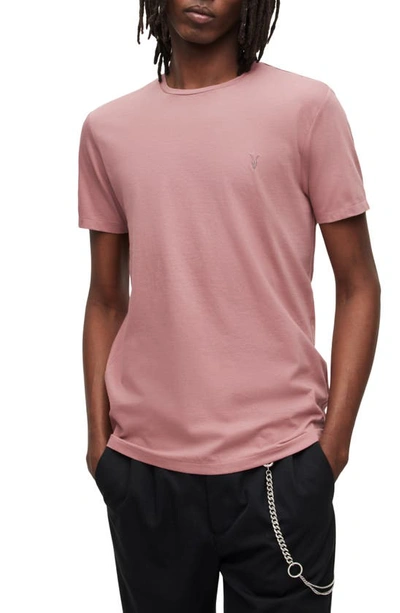 Allsaints Brace Tonic Organic Cotton T-shirt In Hazy Pink