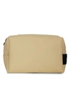 Rains Small Waterproof Toiletry Bag In Sand