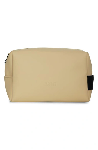 Rains Small Waterproof Toiletry Bag In Sand