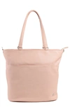 Little Unicorn Babies' Citywalk Faux Leather Diaper Tote In Blush