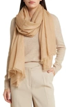 Vince Lightweight Cashmere Scarf In Neutral