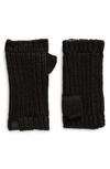 Ugg Chunky Fingerless Gloves In Black
