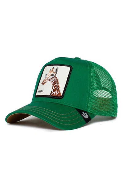 Goorin Bros The Giraffe Patch Trucker Hat In Green