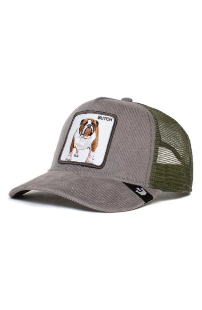 Goorin Bros Wulbul Dog Patch Corduroy Trucker Hat In White