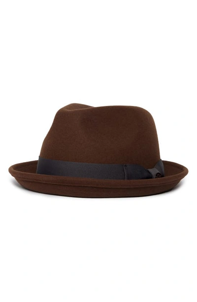 Goorin Bros Charlestowne Wool Pork Pie Hat In Brown