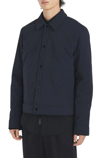 Rag & Bone Owen Down & Feather Fill Trucker Jacket In Navy