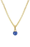 Dean Davidson Manhattan Pendant Necklace In Midnight Blue/gold