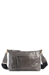 Isabel Marant Nessah Wardy Leather Crossbody Bag In Anthracite
