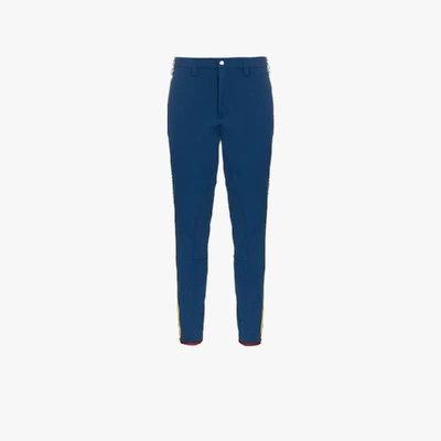Gucci Blue Tailored Gabardine Track Trousers