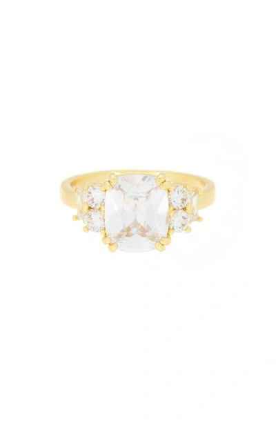 Covet Cz Engagement Style Ring In Gold
