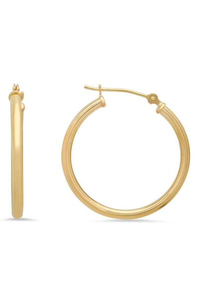 Queen Jewels 10k Gold Hoop Earrings In Gold/25mm