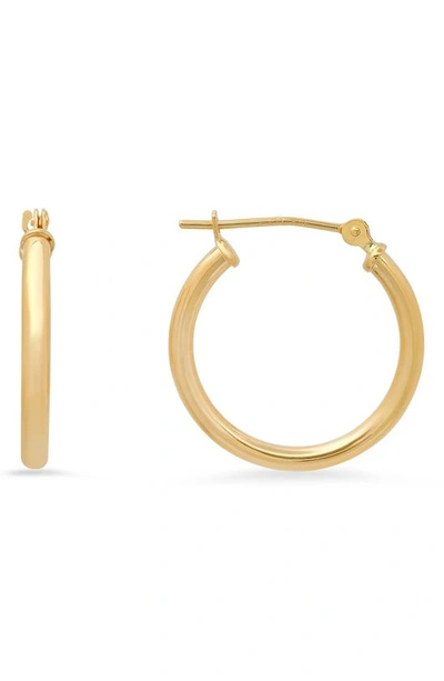 Queen Jewels 10k Gold Hoop Earrings In Gold/20mm