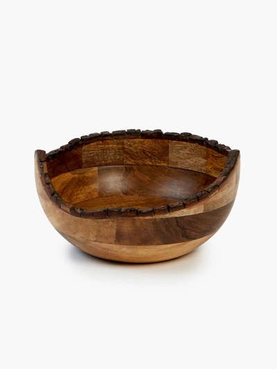 French Connection Dikita Mango Wood Bowl Natural In Brown