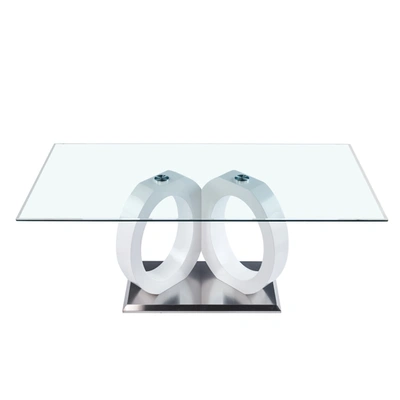 Simplie Fun Dining Table In Tempered Glass