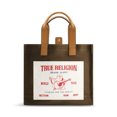 True Religion Medium Pocket Tote In Green