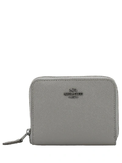 Coach Small Zip Around Wallet In Dk/heather Grey ModeSens