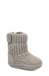 Ugg Kids' Skylar Water Resistant Knit Boot In Grey
