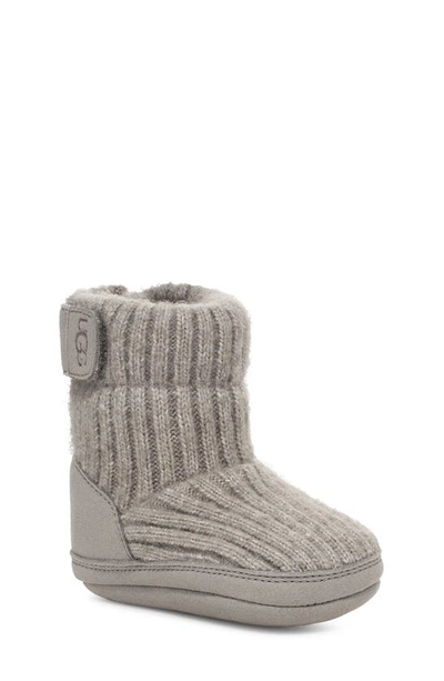 Ugg Kids' Skylar Water Resistant Knit Boot In Grey