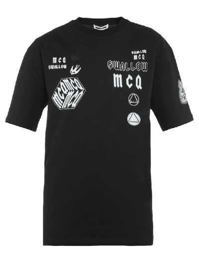 Mcq By Alexander Mcqueen Cotton T-shirt In Darkest Black