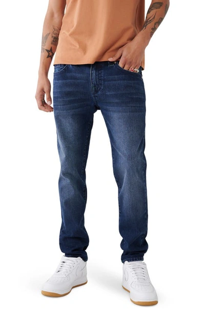 True Religion Brand Jeans Rocco Snap Skinny Leg Jeans In Dark High Road Wash